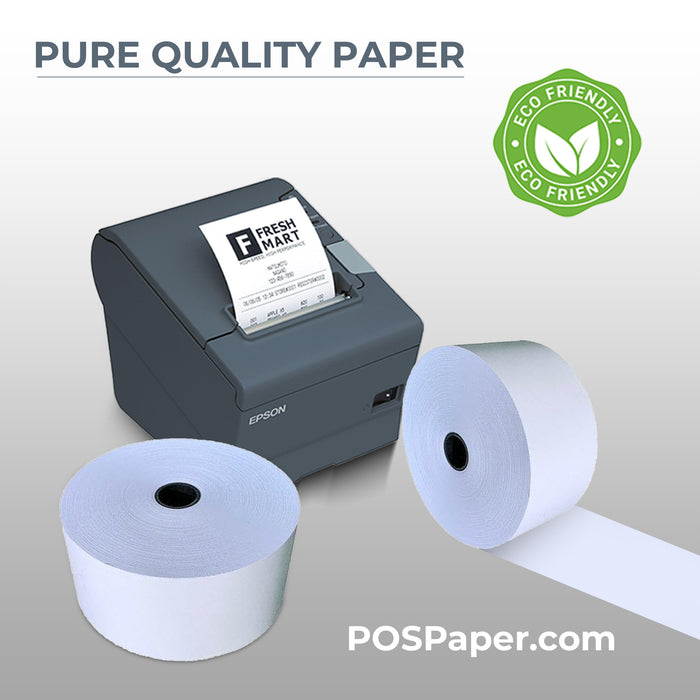 3 1/8" x 660' Heavy Thermal Paper (8 rolls/case) - BPA Free - POSPaper.com