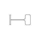 1" 100 Clip Tagger Tail Fasteners (Paddle) 10,000 - POSpaper.com