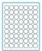 1" Circle  Laser/Inkjet Labels; 63 up; (250 sheets/box) - Standard White Matte - POSpaper.com