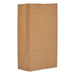 12# Brown Grocery Bags - 7 1/8" X 4 1/2" X 13 9/16" (500 bags/case) - Due to high demand, item may be unavailable or delayed - POSpaper.com