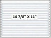 14 7/8" x 11" - 15# 1-Ply Continuous Computer Paper (3,500 sheets/carton) No Vert. Perf - 1/2" Blue Bar Hi-Lite - POSpaper.com