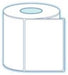 2.5" x 1"  Premium Thermal Transfer Paper Label;  1" Core;  12 Rolls/case;  2500 Labels/roll - POSpaper.com