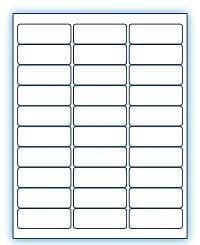 2.625" x 1" Laser/Inkjet Labels; 30 up; (100 sheets/box) - Standard White Matte - POSpaper.com
