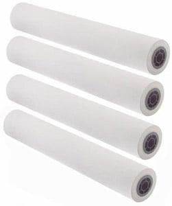 22" x 150' - 20# CAD Inkjet Bond Paper, 2" Core (4 rolls/carton) - 92 Bright - POSpaper.com