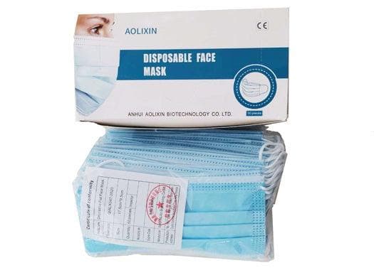 FDA Compliant 3 Layer Disposable Medical Face Masks - 50 masks/box - POSpaper.com