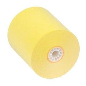 3" x 165' 1-Ply Bond Paper (50 rolls/case) - Canary Yellow - POSpaper.com