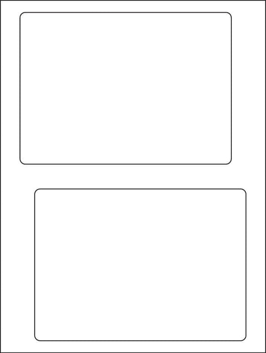 6.78" x 4.75" Click-N-Ship Labels; 2 up; (250 sheets/box) - Standard White Matte - POSpaper.com