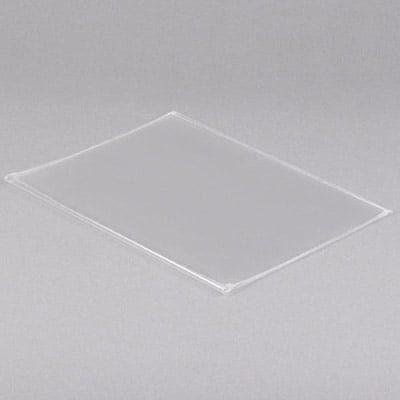 8 1/2" x 5 1/2" - Clear Vinyl Menu Covers (25 covers/pack) - 1 Panel / 2 View - POSpaper.com