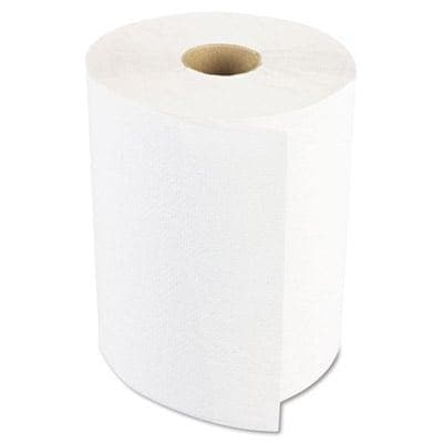 8" x 800' Boardwalk White Roll Towels (6 rolls) - POSpaper.com