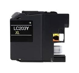 Compatible Brother LC203Y Inkjet Cartridge (550 page yield) - Yellow - POSpaper.com