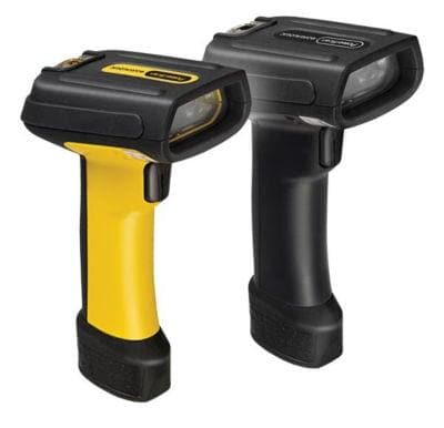 Datalogic PowerScan PD7130 Barcode Scanner, Yellow/Black, RS232 kit - POSpaper.com