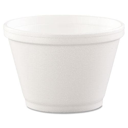 Foam Containers, 6oz, White, 50/Bag, 20 Bags/Carton - POSpaper.com