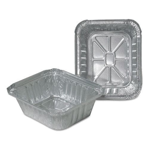 Aluminum Closeable Containers, 1 lb. Oblong, 1,000/Carton - POSpaper.com