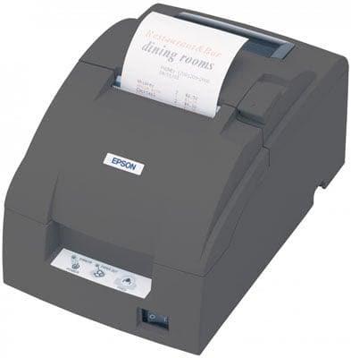 Epson TM-U220-I Kds, Omnilink Impact/Receipt Printer, Direct Connect, VGA, TM-I Interface, Ethernet, USB, Dark Grey, Includes Power Supply - POSpaper.com