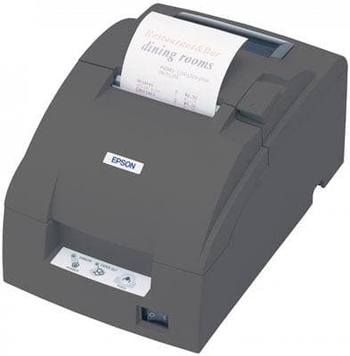 Epson TM-U220B - Impact/Receipt Printer, USB, Dark Gray, Autocutter, Power Supply Included - POSpaper.com