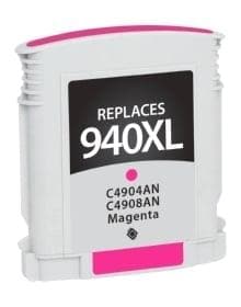 Remanufactured HP C4908AN #940XL Inkjet Cartridge (1400 page yield) - Magenta - POSpaper.com