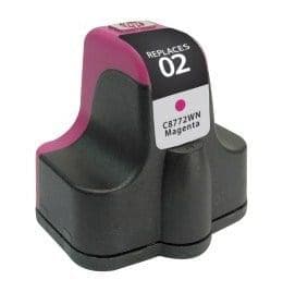 Remanufactured HP C8772WN #02 Inkjet Cartridge (370 page yield) - Magenta - POSpaper.com