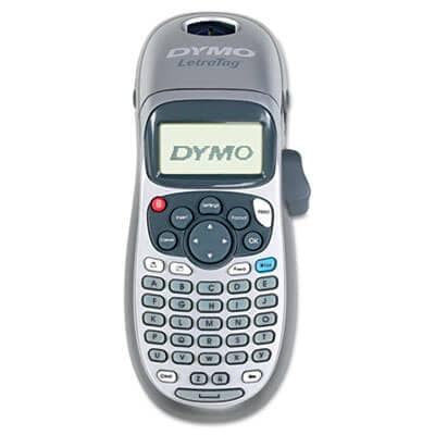 Dymo LetraTag Plus Personal Label Maker, 2 Lines, 3-1/10w x 2-3/5d x 8-3/10h - POSpaper.com