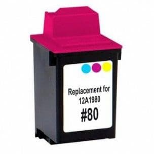 Remanufactured Lexmark 12A1980 #80 Inkjet Cartridge (275 page yield) - Color - POSpaper.com