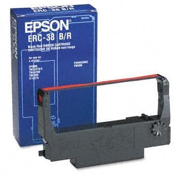 OEM Epson ERC 30/34/38 Printer Ribbons (1 per box) - Black/Red *Out of stock until September* - POSpaper.com