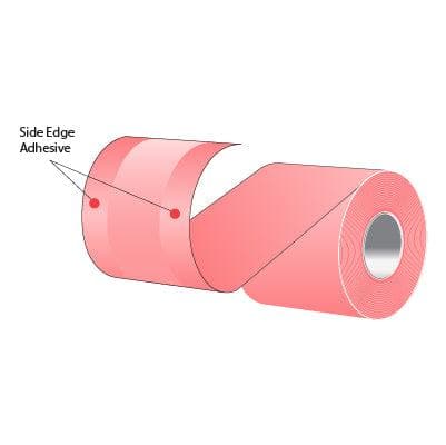 3.125" x 160' MAXStick 15# Direct Thermal "Sticky Paper" (24 rolls/case) - Side-Edge Adhesive - Pink - POSpaper.com