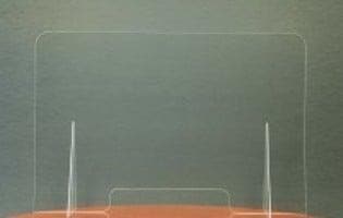Medium (36" wide x 24" tall) Sneeze Guard - Counter Top Shield (3 each minimum order) - POSpaper.com