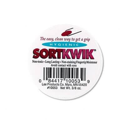 Sortkwik Fingertip Moisteners, 3/8 oz, Pink, 3/Pack - POSpaper.com