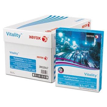 Vitality Multipurpose Printer Paper, 92 Bright, 20lb, Letter, White, 500 Sheets/Ream - POSpaper.com