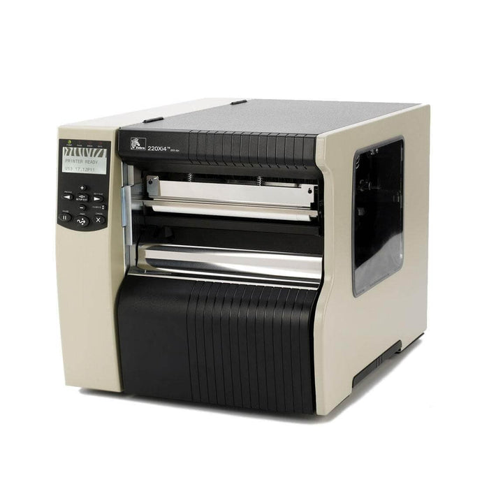 Zebra 220Xi4 Industrial Label Printer - 8.5" Print Width, 300 DPI, Rewind with Peel - POSpaper.com