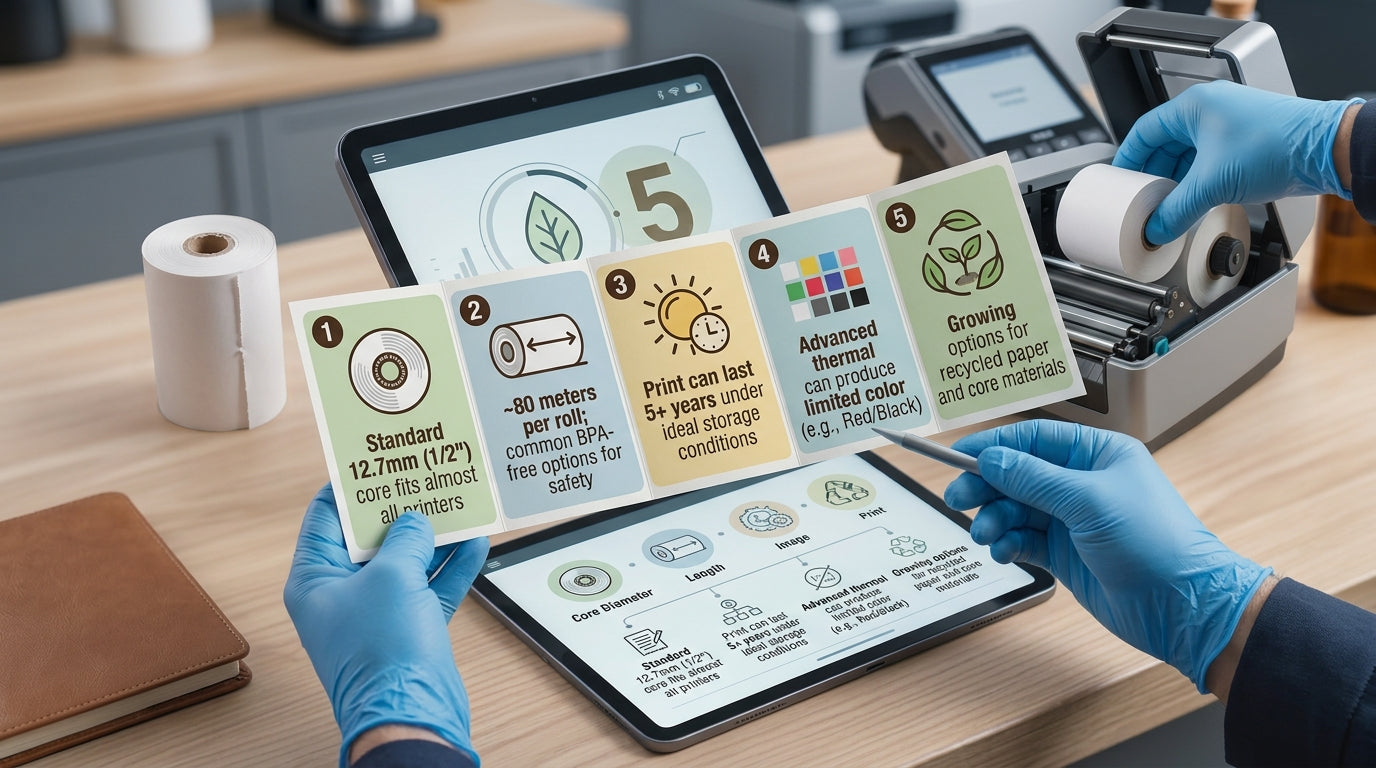 10 Interesting Facts About the 80mm x 80mm Thermal Paper Rolls