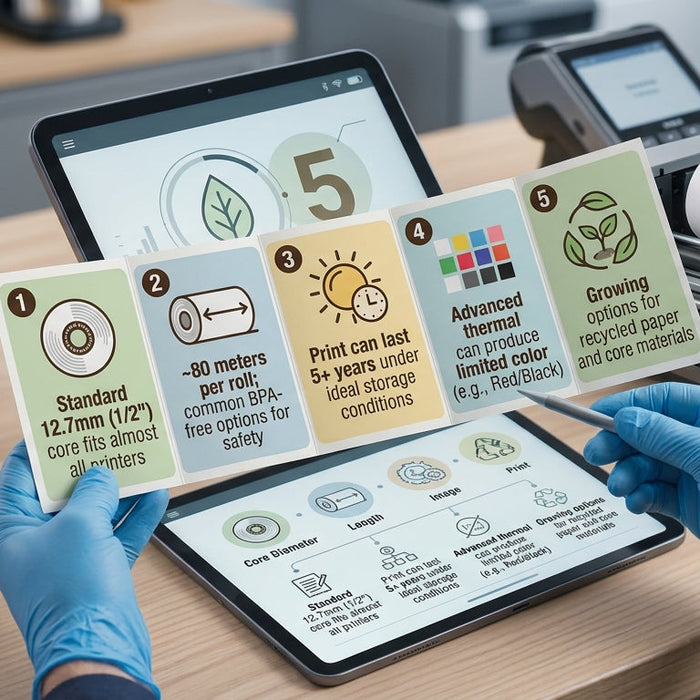 10 Interesting Facts About the 80mm x 80mm Thermal Paper Rolls