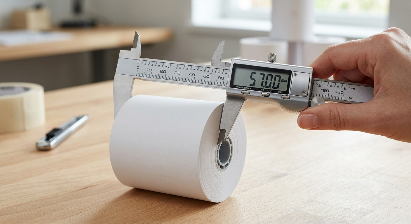 How to Measure a Thermal Paper Roll