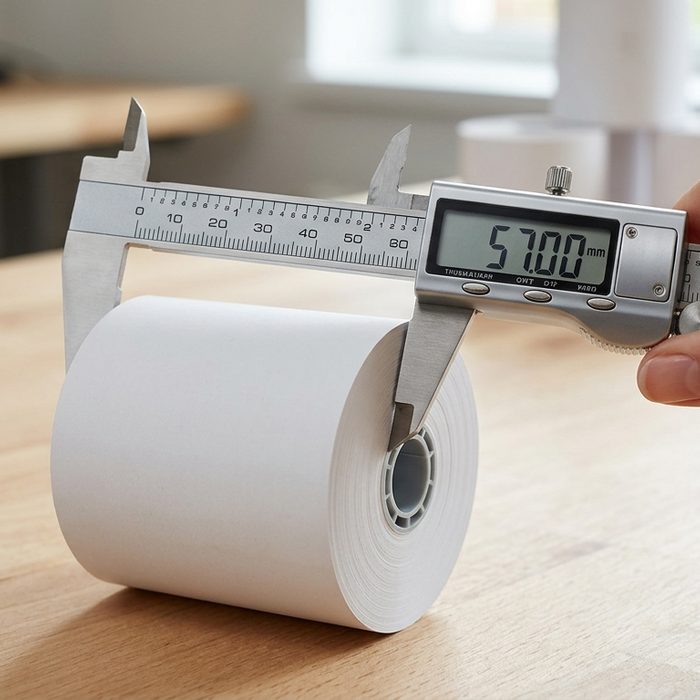 How to Measure a Thermal Paper Roll