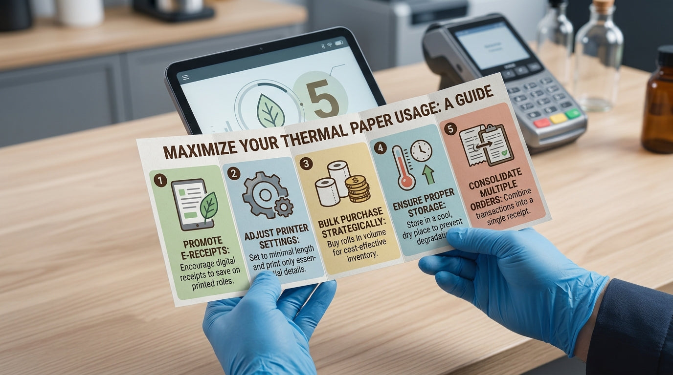Here's how to get the most usage out of your thermal paper rolls!