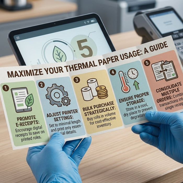 Here's how to get the most usage out of your thermal paper rolls!