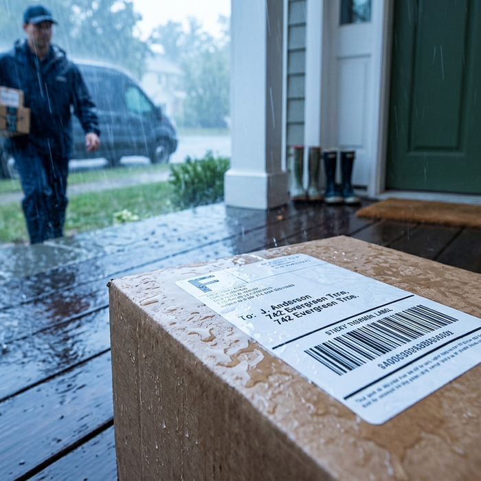 Can Sticky Thermal Labels Survive a Rainy Porch Delivery?