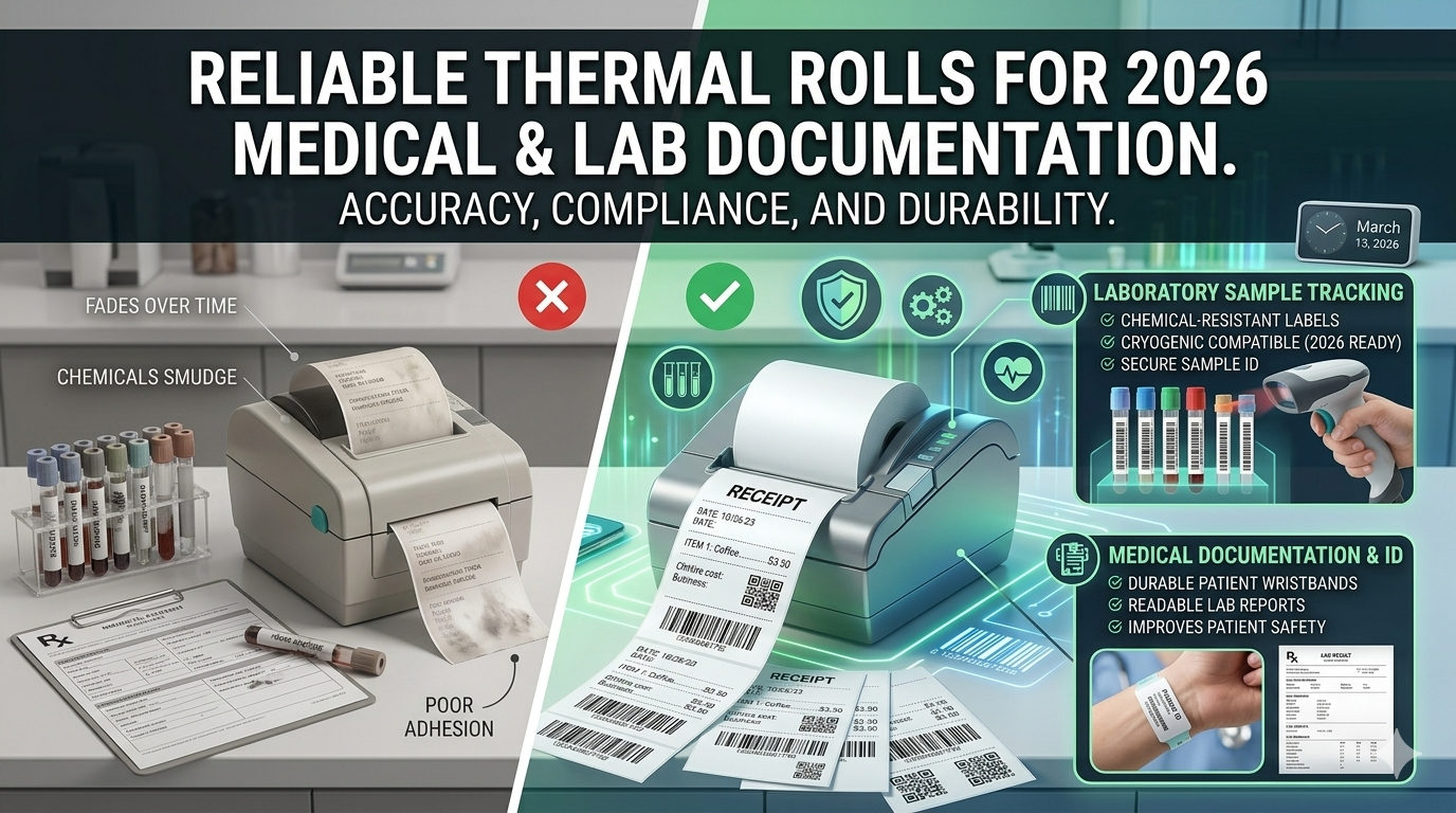 Reliable Thermal Rolls for 2026 Medical and Lab Documentation