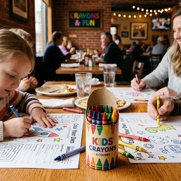 Main purpose of Restaurant Crayons
