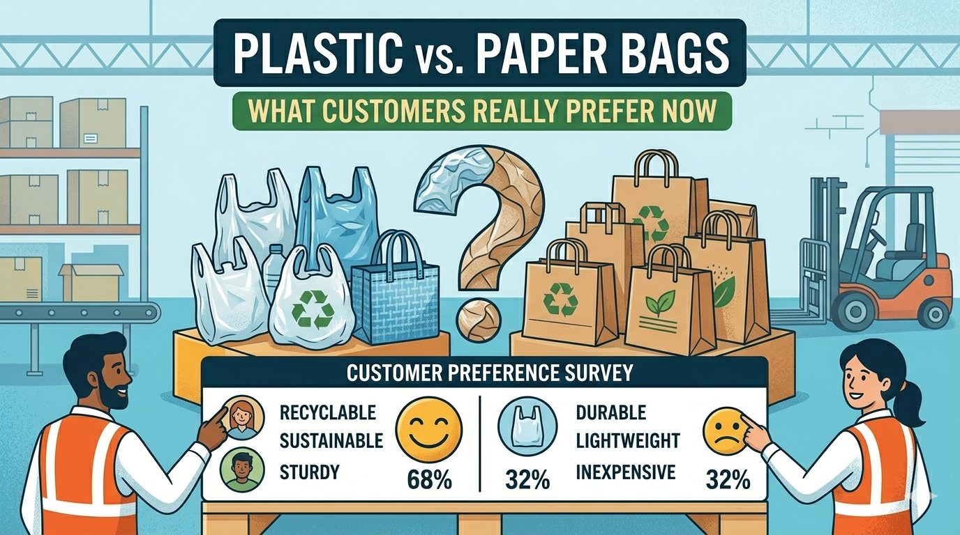 Plastic vs. Paper Bags: What Customers Really Prefer Now