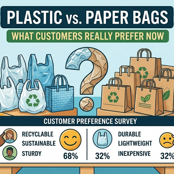 Plastic vs. Paper Bags: What Customers Really Prefer Now