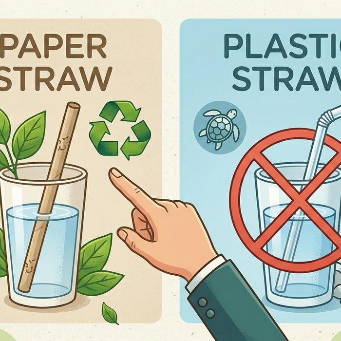 Paper Straw vs Plastic Straw