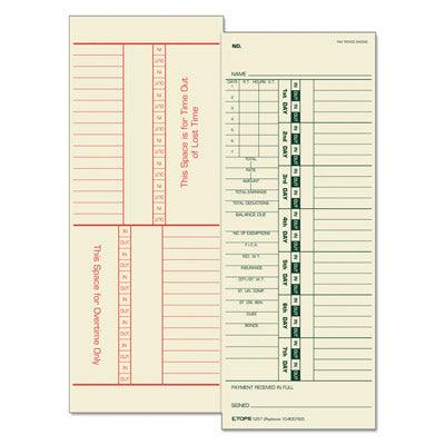Time Clock Cards Time Clocks, Cards & Badges - POSPaper.com