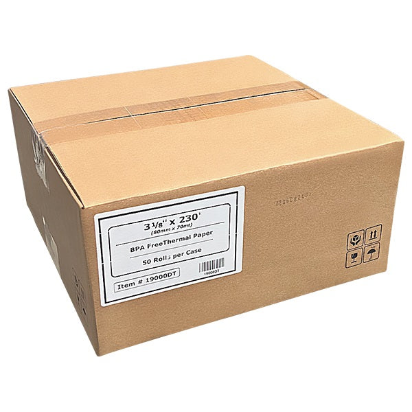 3 1/8" x 230' Thermal Paper (50 rolls/case) -- BPA Free - POSPaper.com