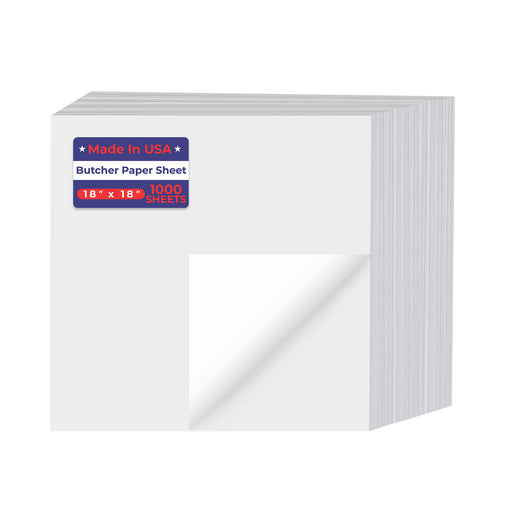 18" x 18" - Butcher Paper Sheets (1,000 Sheets) - POSPaper.com