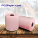 3 1/8" x 230' Pink Thermal Paper (50 rolls/case) - BPA Free - POSPaper.com