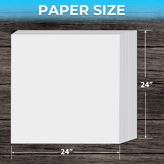 24" x 24" - Butcher Paper Sheets (500 Sheets) - POSPaper.com