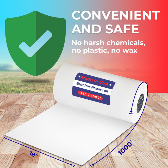18" x 1,000' - 40# Butcher Paper Roll - POSPaper.com