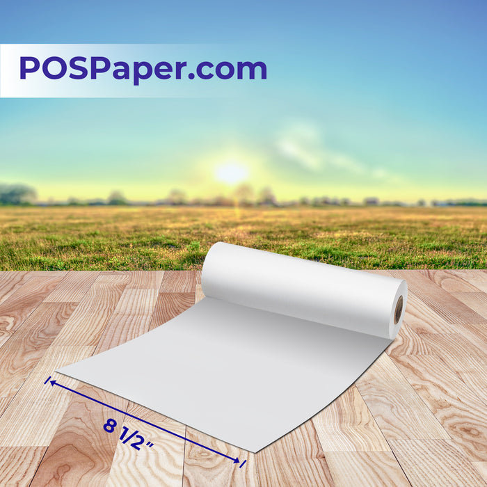 8 1/2" Heavy Thermal Paper for Brother PocketJet Printers (6 rolls/case) - OEM# LB-3662 - POSPaper.com