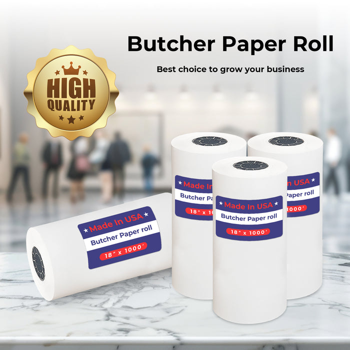 18" x 1,000' - 40# Butcher Paper Roll - POSPaper.com