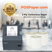 3" x 95' 2-Ply Carbonless Paper (50 rolls/case) - White / Canary - POSPaper.com